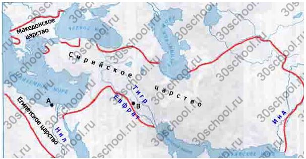 Распад державы александра македонского 5 класс контурная карта